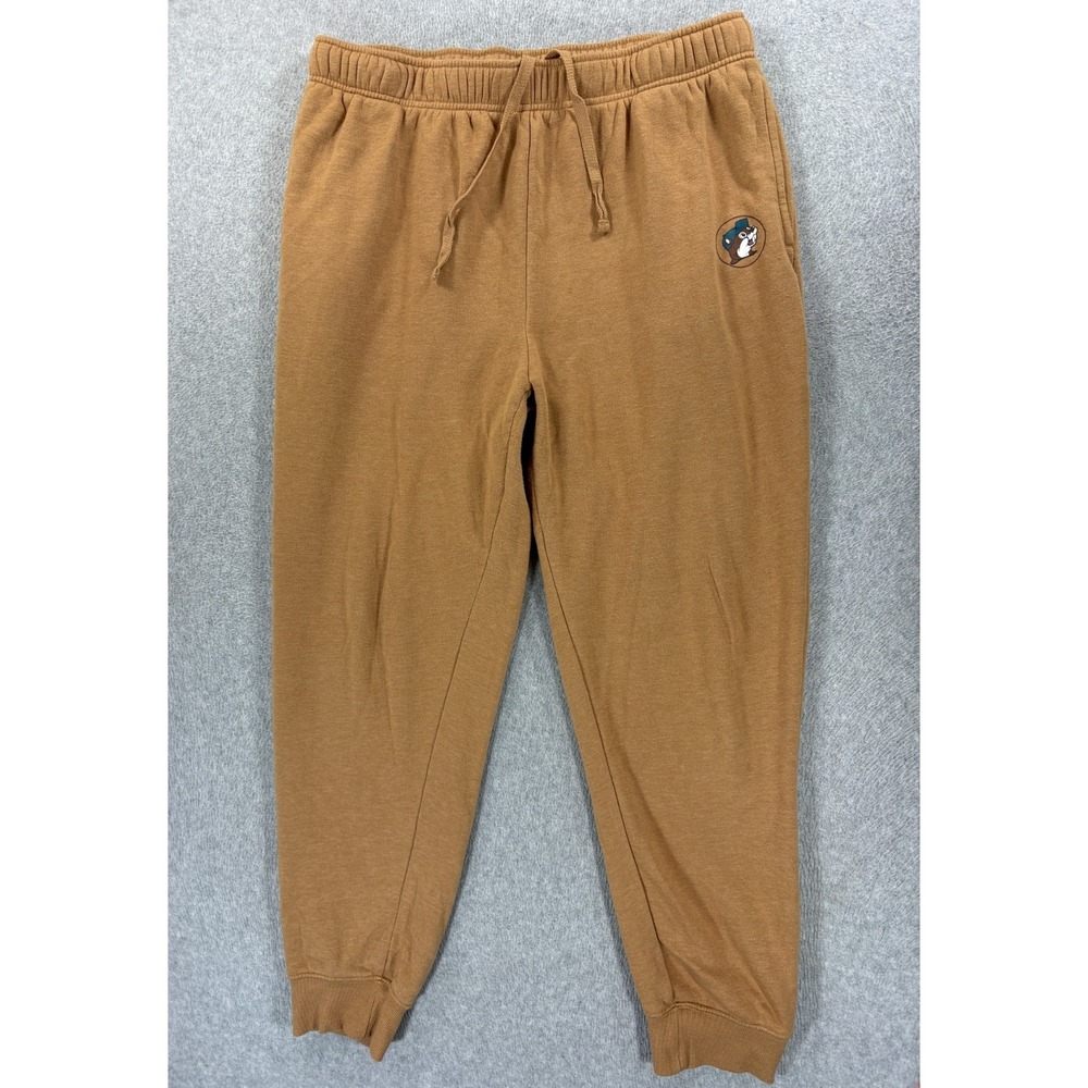 Buc-ee's Screened Logo Drawstring Jogger Sweatpants (Men's 2XL) Brown